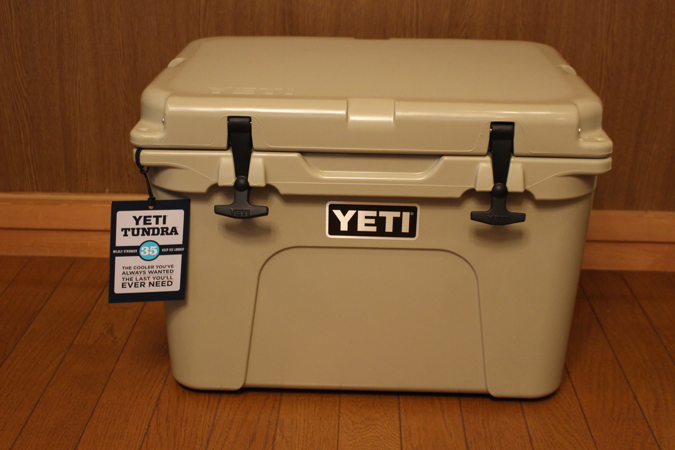 とうとう我が家にやってきた！YETI Tundra 35qt Hard Cooler。容量は