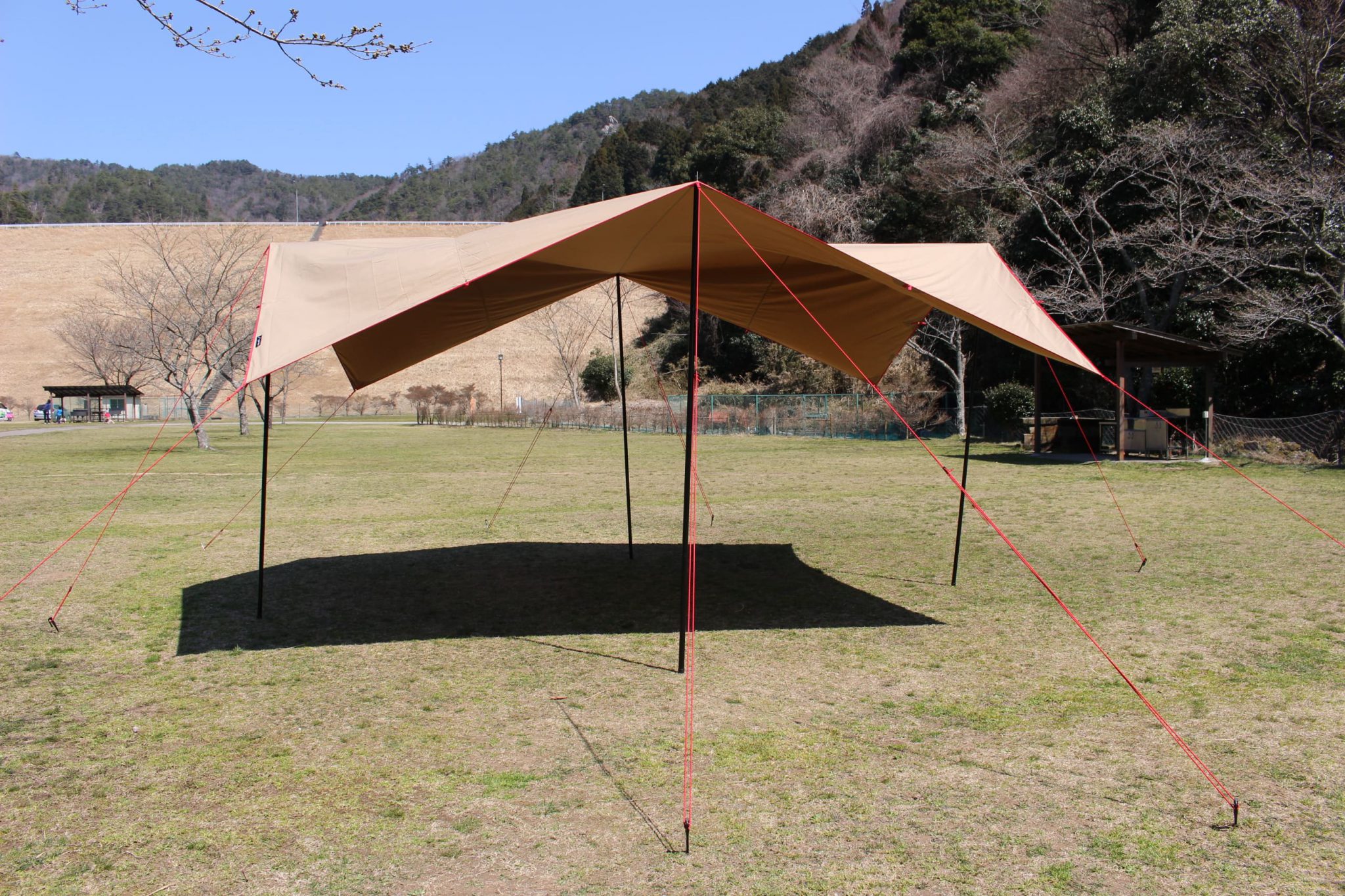 ナチュラム別注ユニフレームrevoタープ＆撥水加工材 有り難い 